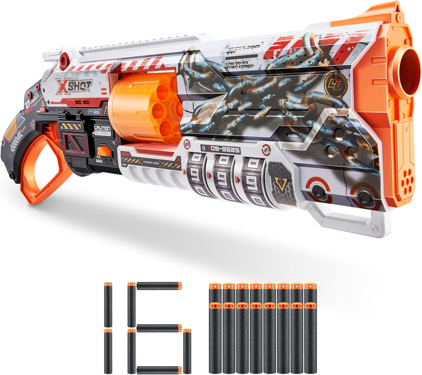 X-Shot Skins Lock Blaster – Sicherheits-Feature & Reichweite