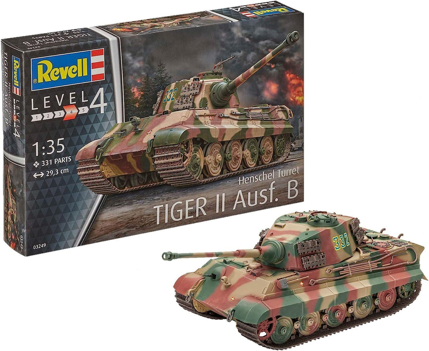 Revell Tiger II Modellbausatz – Detailgetreue Nachbildung im Maßstab 1:35