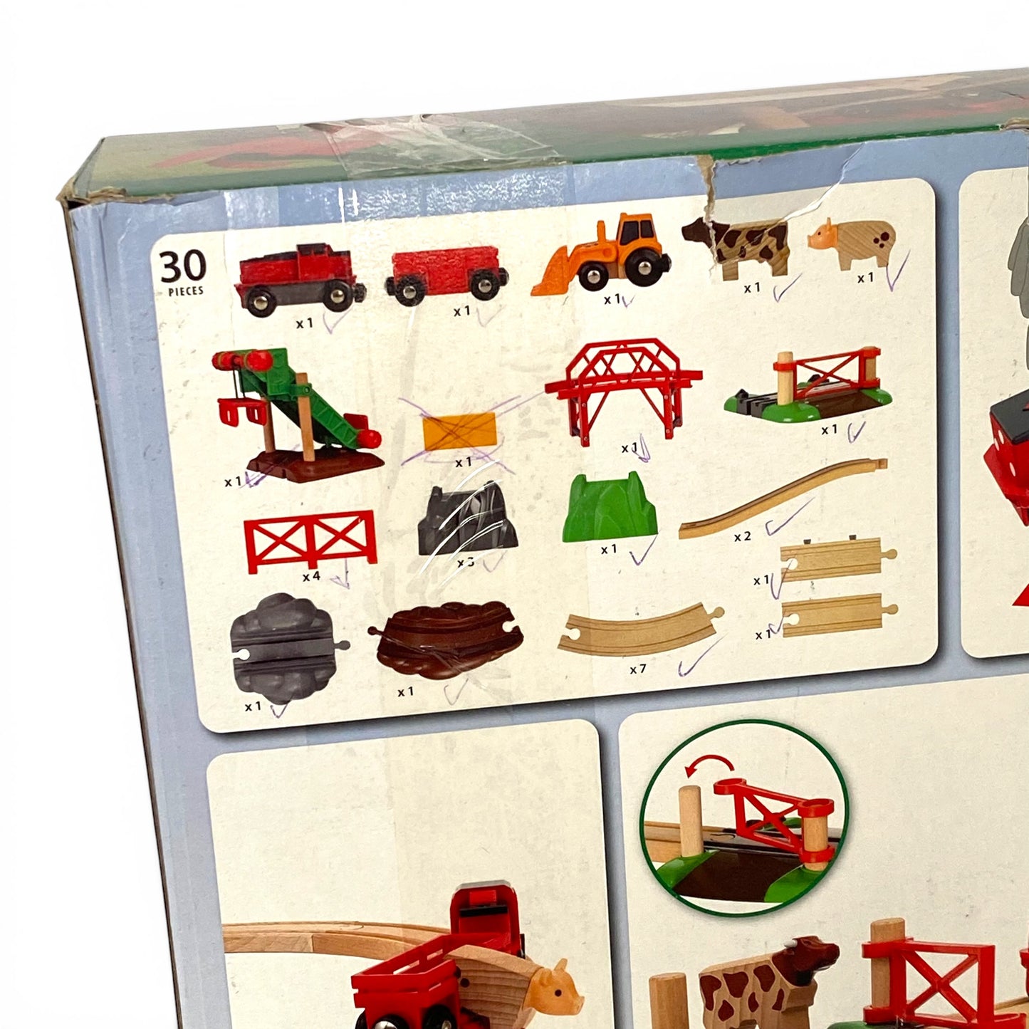 BRIO 33984 Bahn Bauernhof-Set – Abenteuer für kleine Entdecker