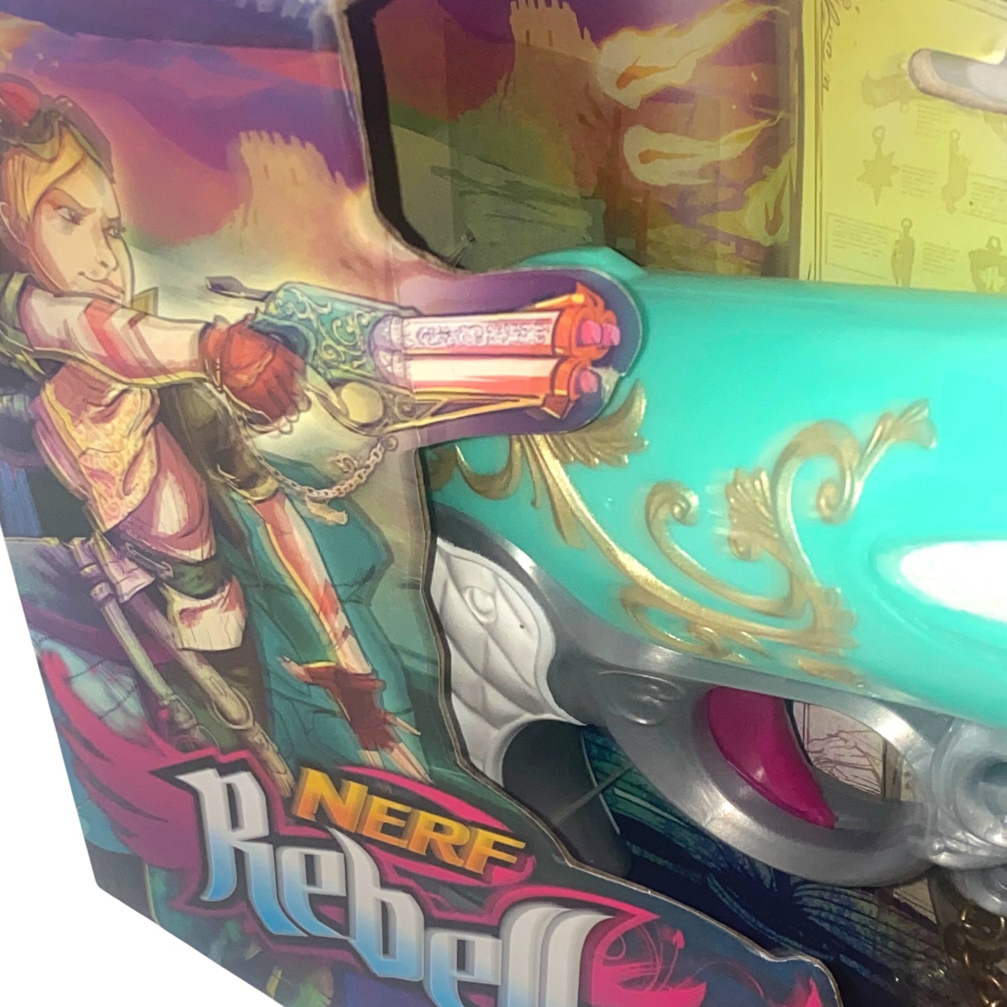 Nerf Rebelle Dauntless Blaster – Charmed Serie Pistole mit Darts & Anhänger