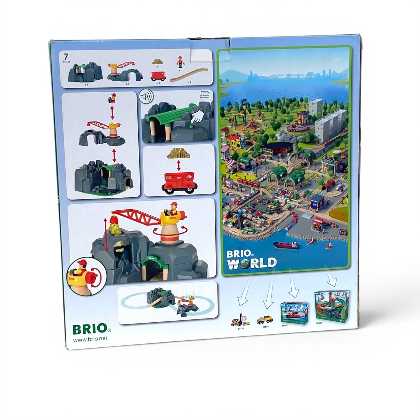 BRIO Bergstunnel mit Kran – Entdecke spannende Geräusche!