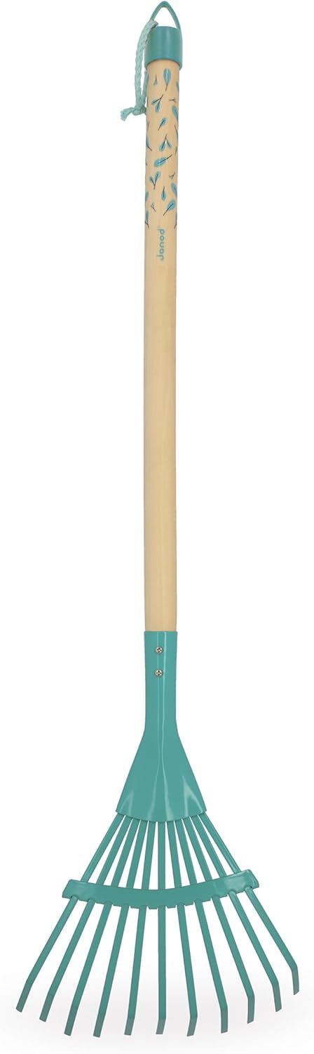 Janod Happy Garden Large Leaf Rake – Gartenarbeit für Kinder
