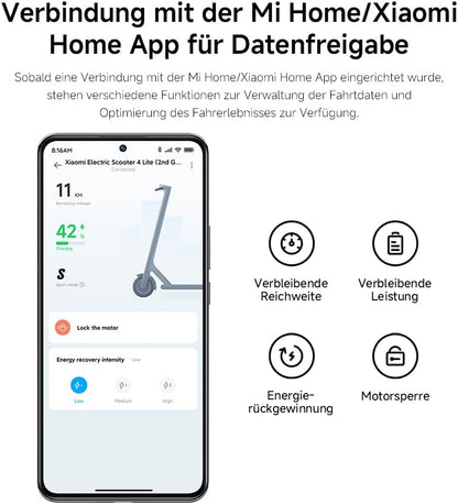 Xiaomi Electric Scooter 4 Lite – Faltbarer E-Scooter, 25km Reichweite