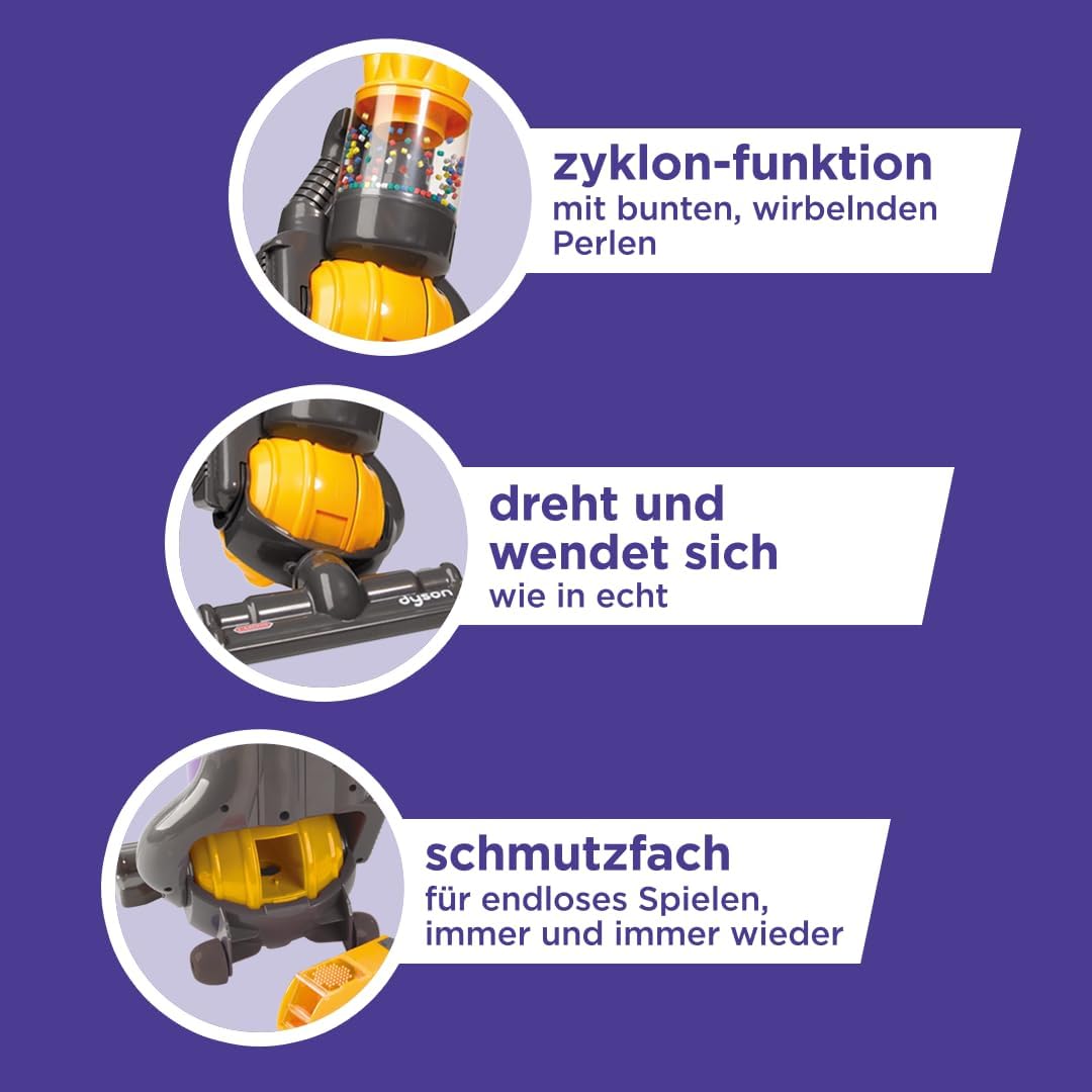 Casdon Dyson Ball – Realistischer Spielzeugstaubsauger für Kinder