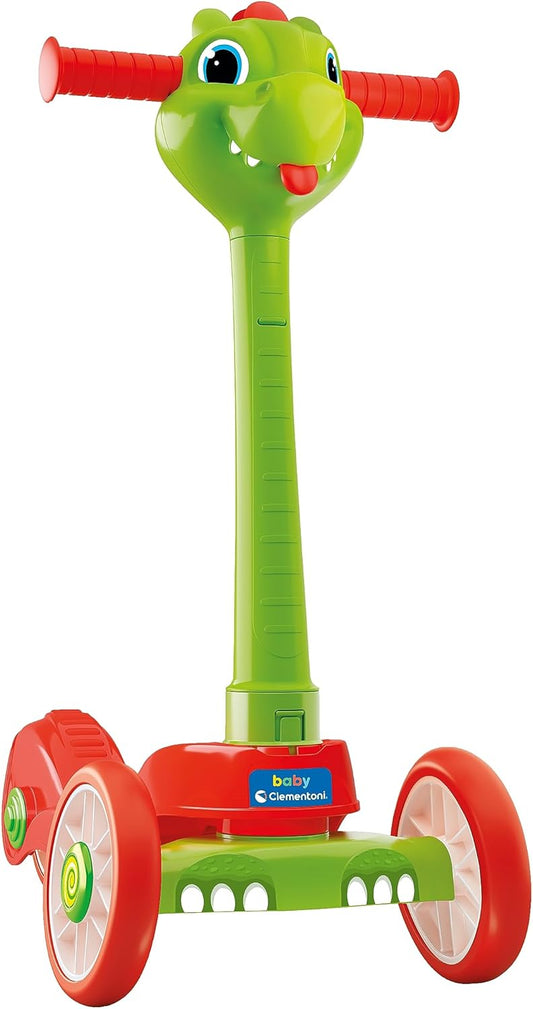 Clementoni Trottinette Bébé Dragon – Stabiler 3-Rad-Scooter