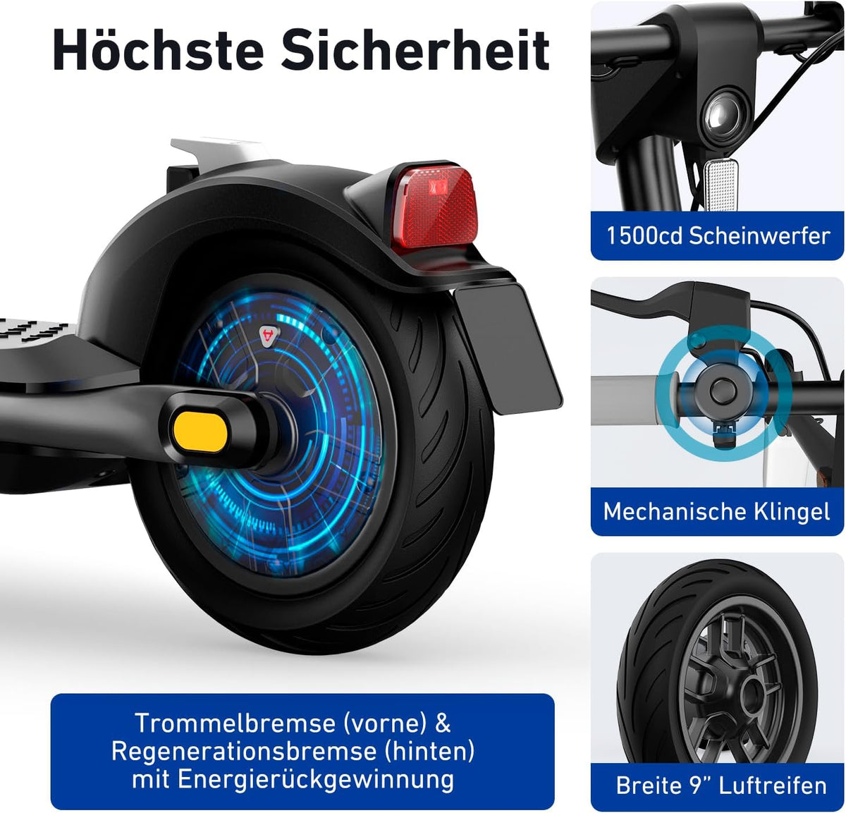 NIU KQi1 Pro E-Scooter – Faltbar, 25 km Reichweite