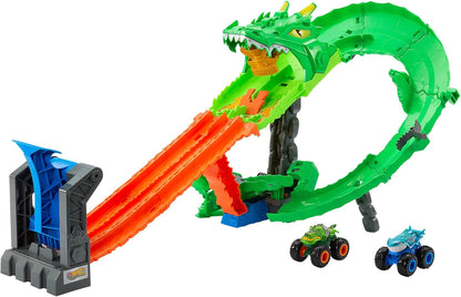 Hot Wheels Monster Trucks – Drachenzerstörungs-Spielset