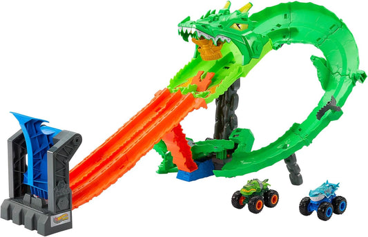Hot Wheels Monster Trucks – Drachenzerstörungs-Spielset