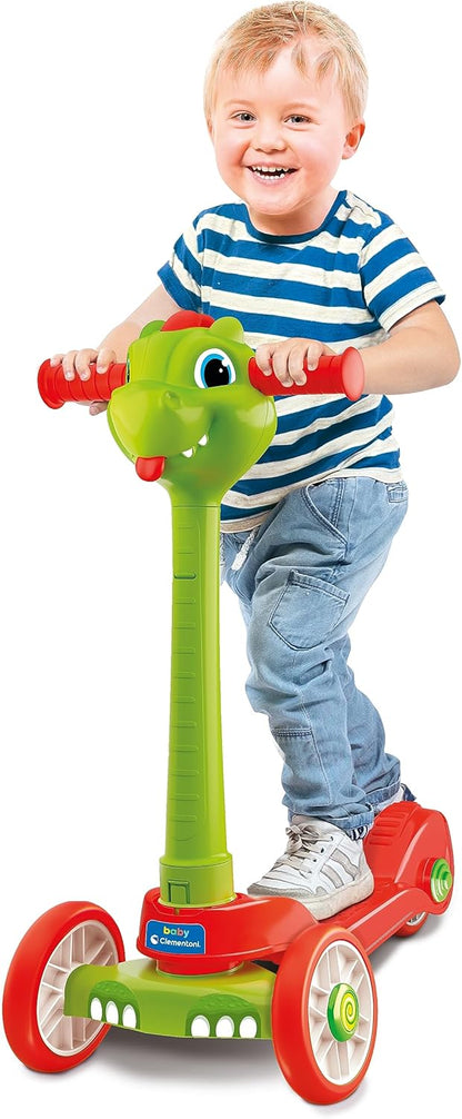 Clementoni Trottinette Bébé Dragon – Stabiler 3-Rad-Scooter