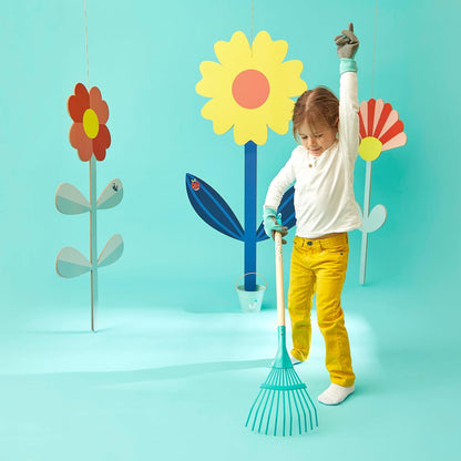 Janod Happy Garden Large Leaf Rake – Gartenarbeit für Kinder