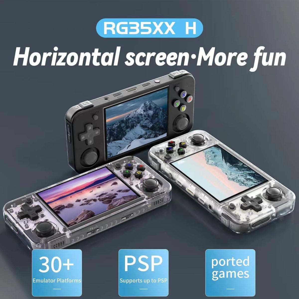 ANBERNIC RG35XX H – Retro Handheld Konsole mit 5400 Spielen