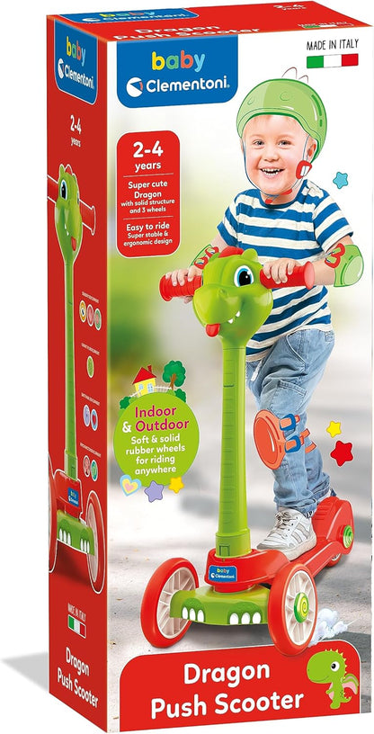 Clementoni Trottinette Bébé Dragon – Stabiler 3-Rad-Scooter