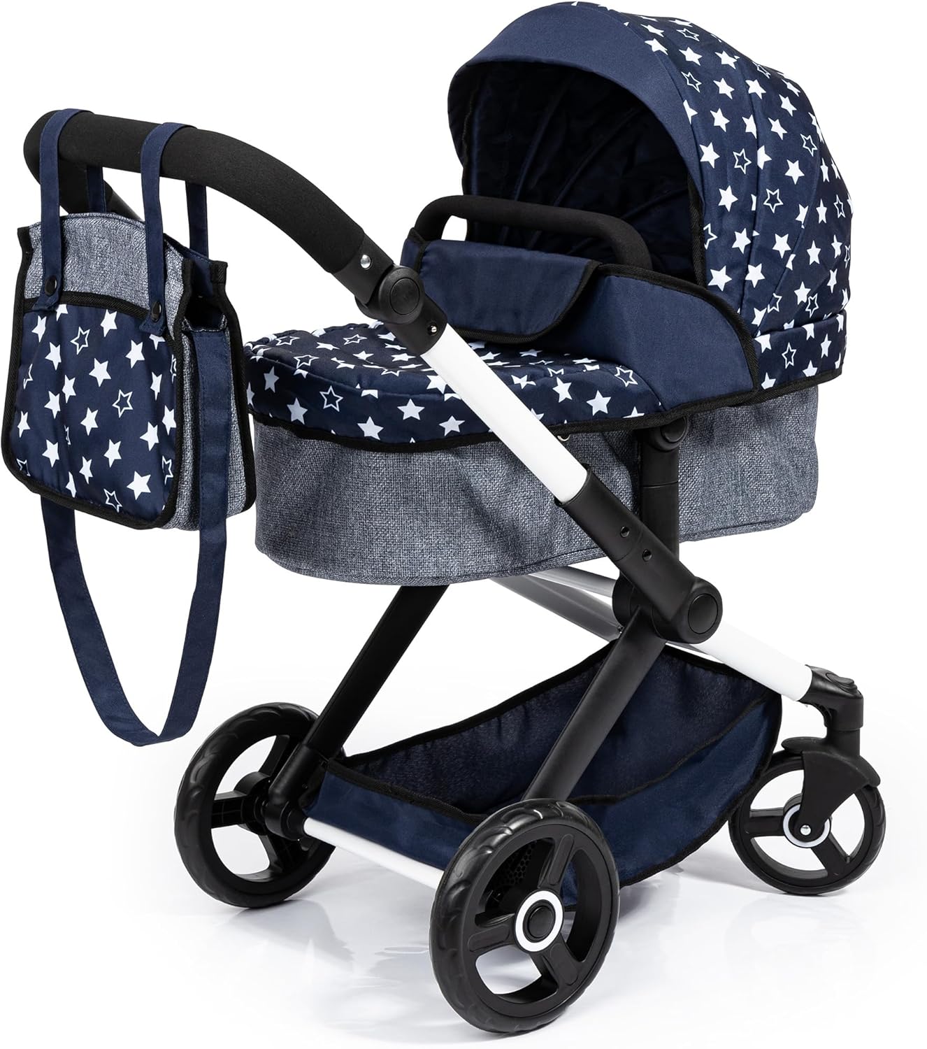 Bayer Design Puppenwagen Xeo – Höheneinstellbar und wandelbar