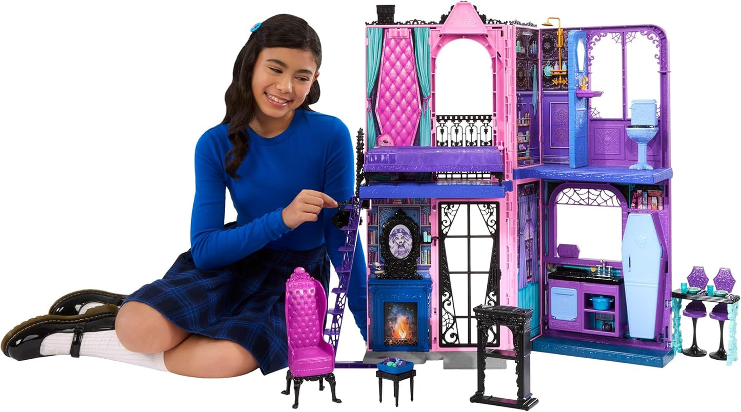 Monster High Hôtel Bouh-Tique – Faltbares Puppenhaus mit Zubehör