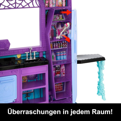 Monster High Hôtel Bouh-Tique – Faltbares Puppenhaus mit Zubehör