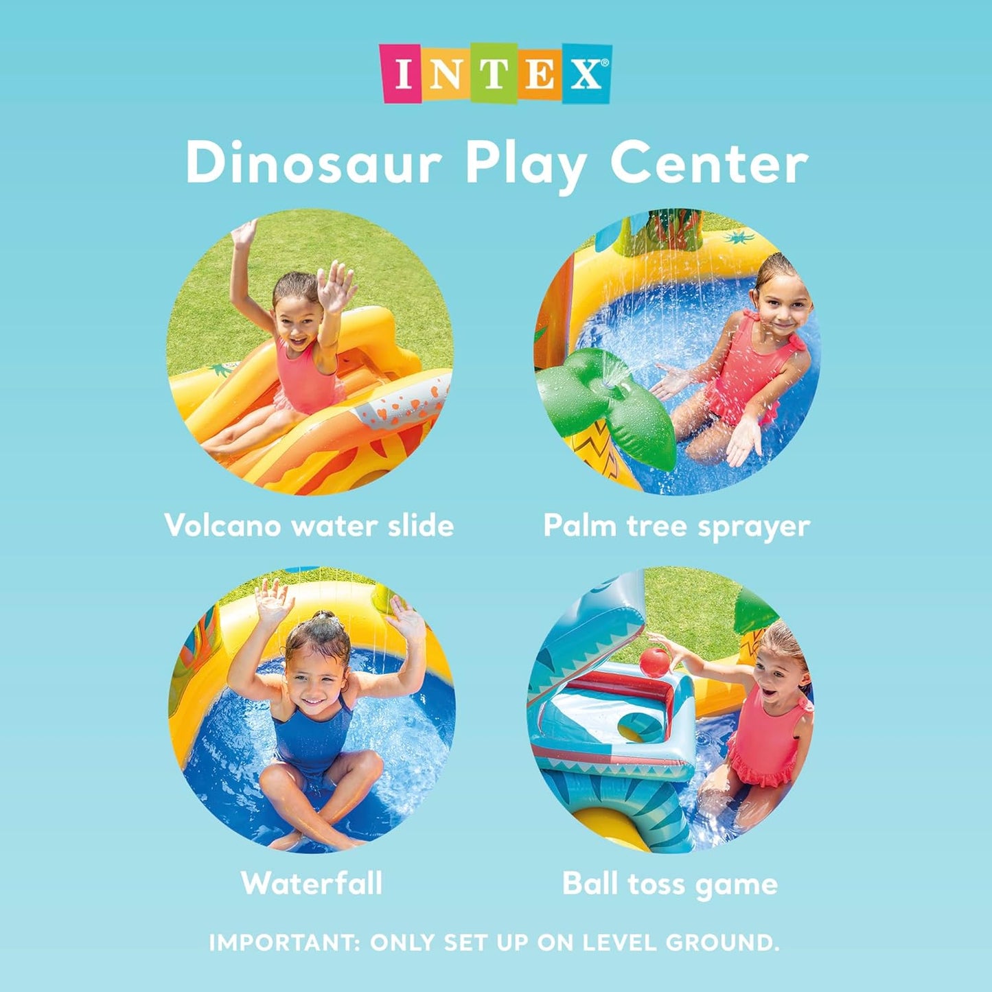 Intex Play Center Dinosaurier – Aufblasbarer Spaß für Kinder