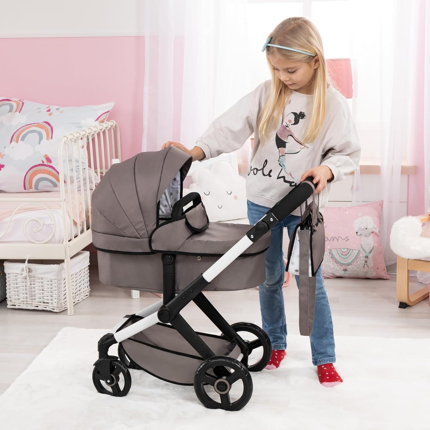 Bayer Design Puppenwagen Xeo – höhenverstellbar & jogger-funktion