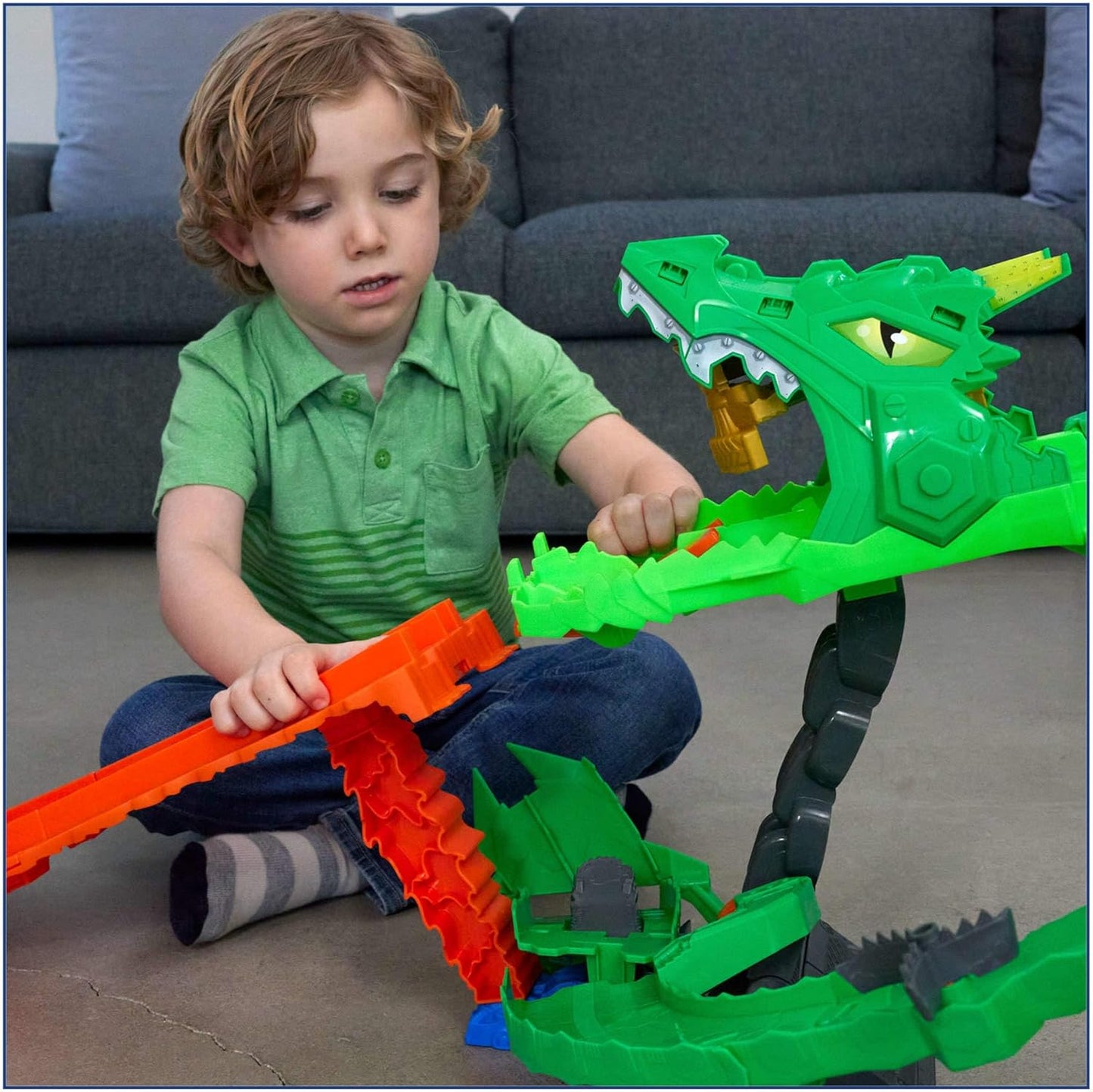 Hot Wheels Monster Trucks – Drachenzerstörungs-Spielset