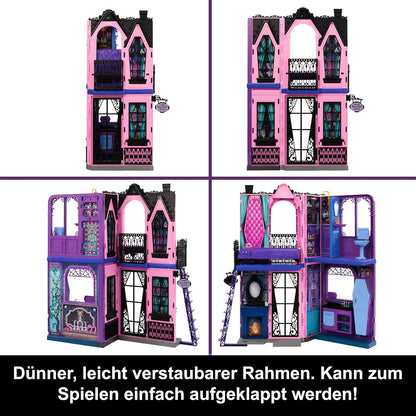 Monster High Hôtel Bouh-Tique – Faltbares Puppenhaus mit Zubehör