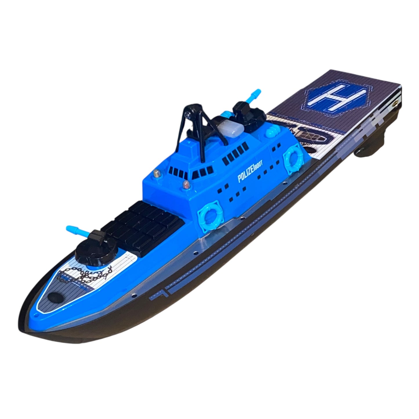 Carson RC-Polizeiboot – Wasserspritze für langen Spielspaß