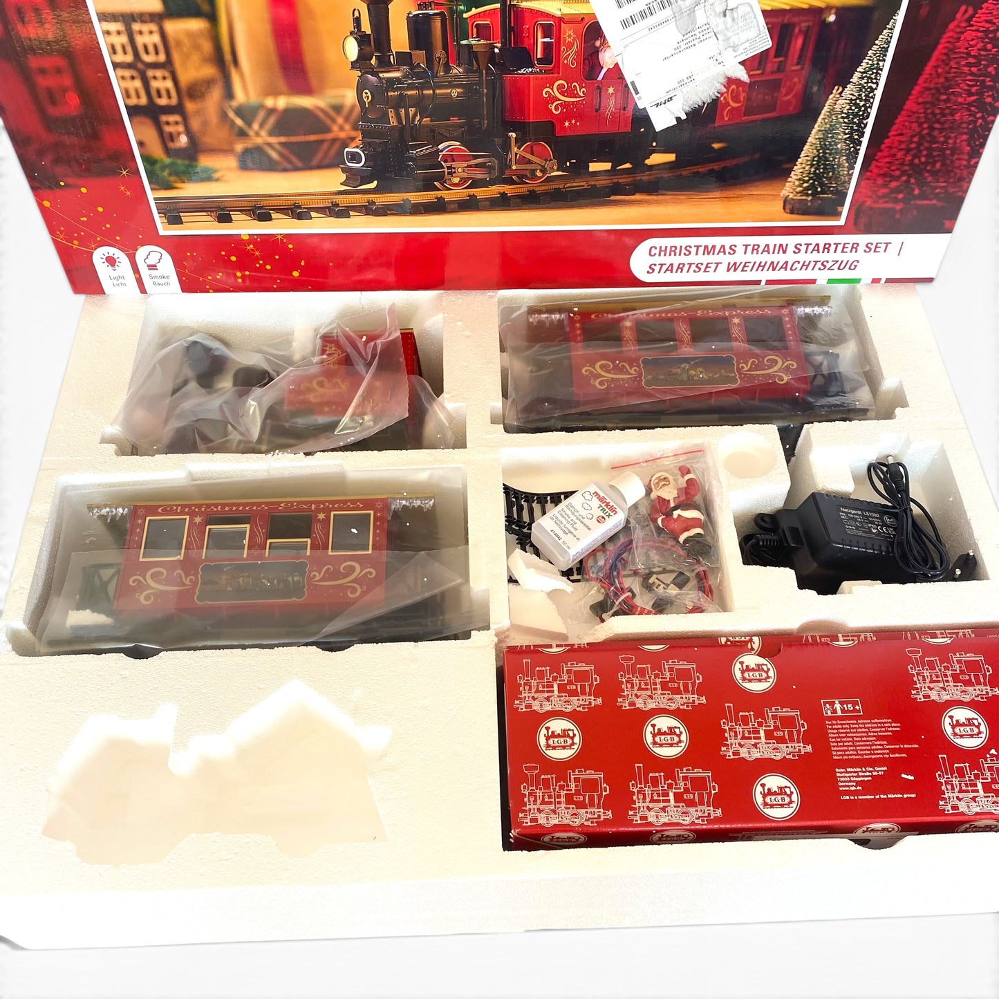 LGB 70308 Weihnachtszug Starterset – Festliches Eisenbahnvergnügen