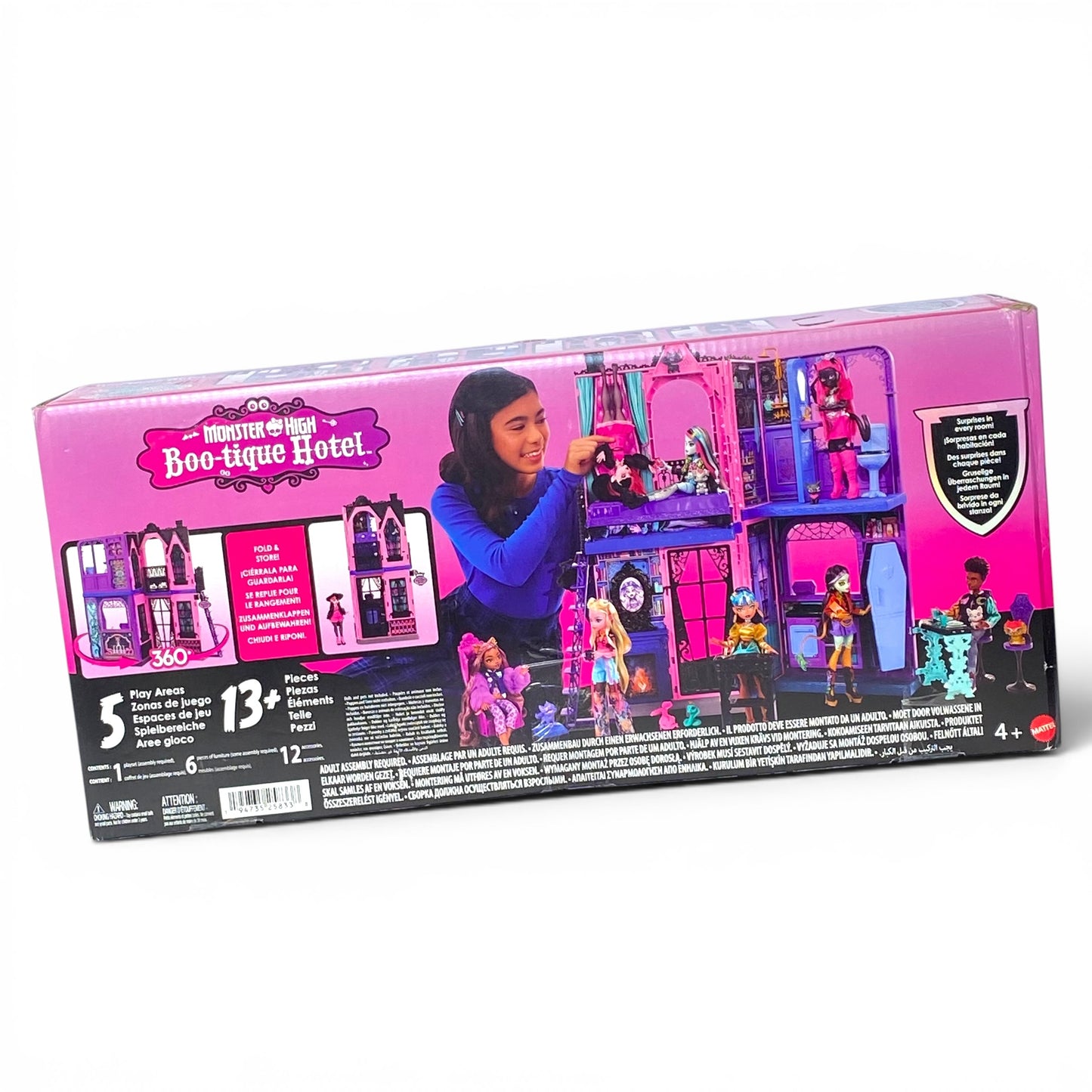 Monster High Hôtel Bouh-Tique – Faltbares Puppenhaus mit Zubehör