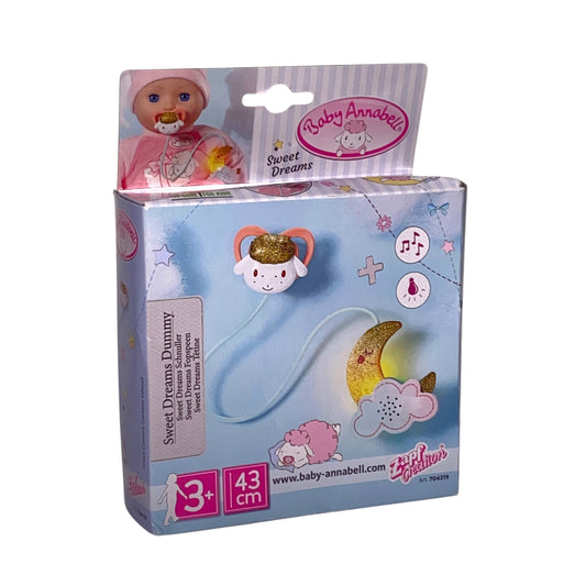 Baby Annabell Sweet Dreams Schnuller – mit Licht- und Soundfunktion, Geprüft