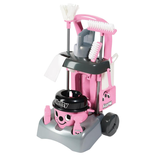 Casdon Hetty Putzwagen – Rosa Spielset mit Handstaubsauger