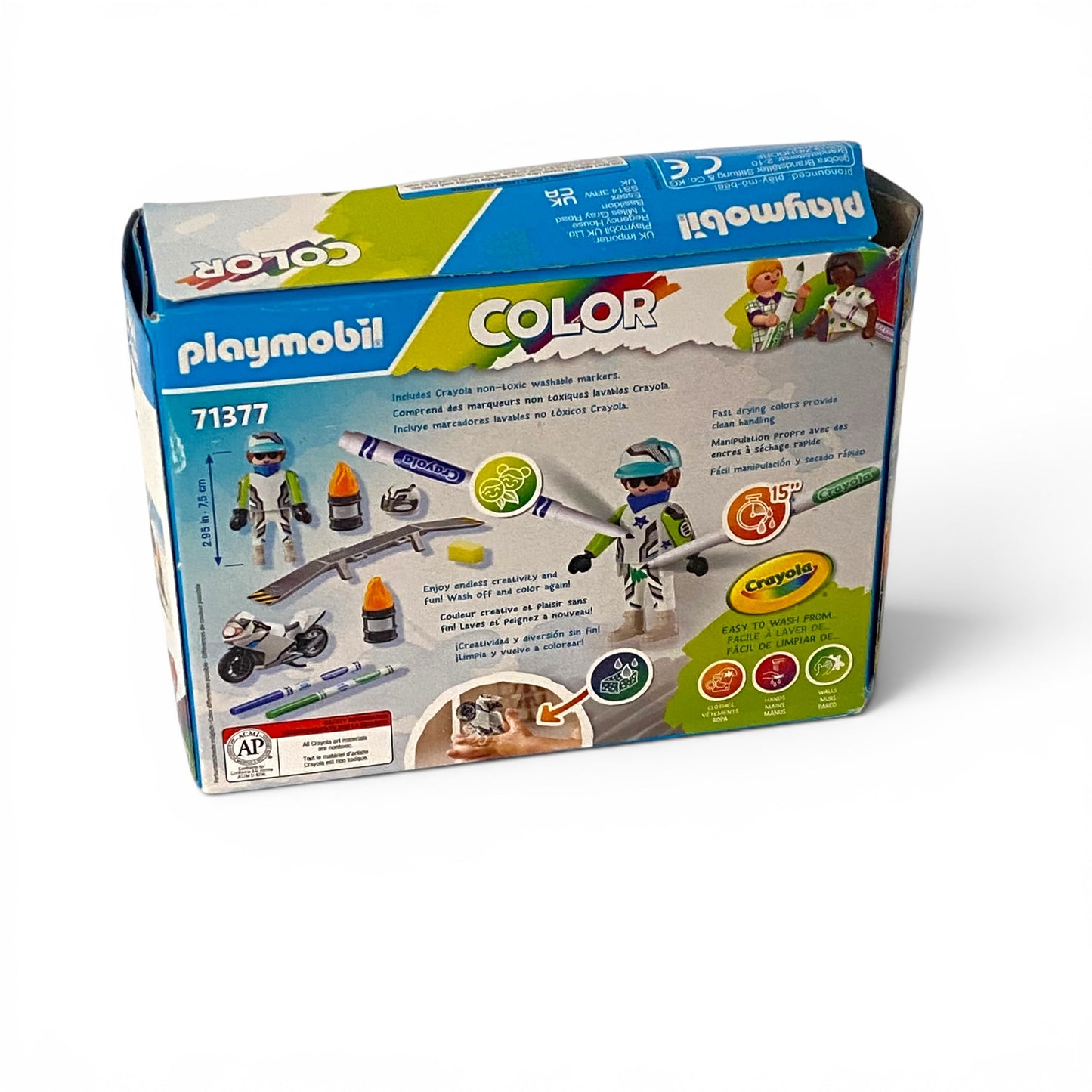 PLAYMOBIL Color Motorrad – kreatives Stuntfahrzeug