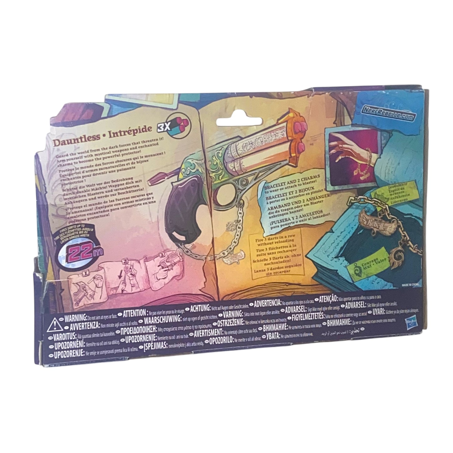 Nerf Rebelle Dauntless Blaster – Charmed Serie Pistole mit Darts & Anhänger