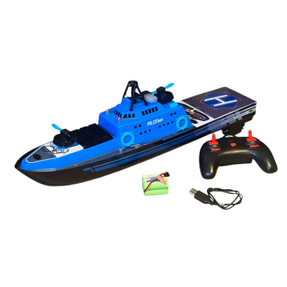 Carson RC-Polizeiboot – Wasserspritze für langen Spielspaß
