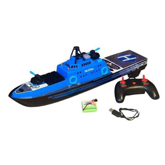 Carson RC-Polizeiboot – Wasserspritze für langen Spielspaß