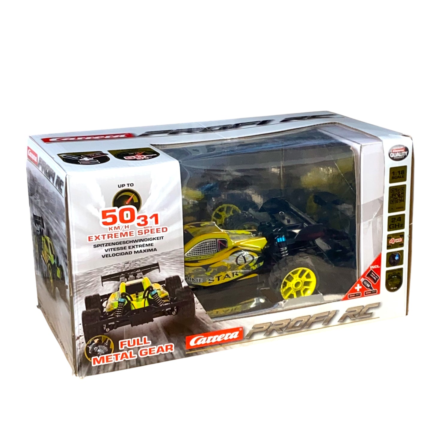 Carrera Profi RC Lime Star PX Buggy – 50 km/h Geschwindigkeit