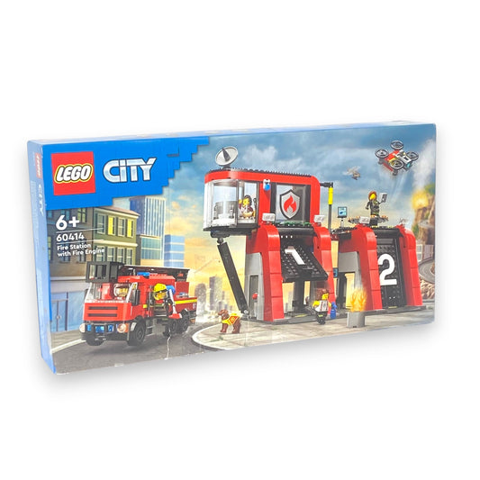 LEGO City Feuerwehrstation 60414 – Feuerwehrspielzeug mit Minifiguren