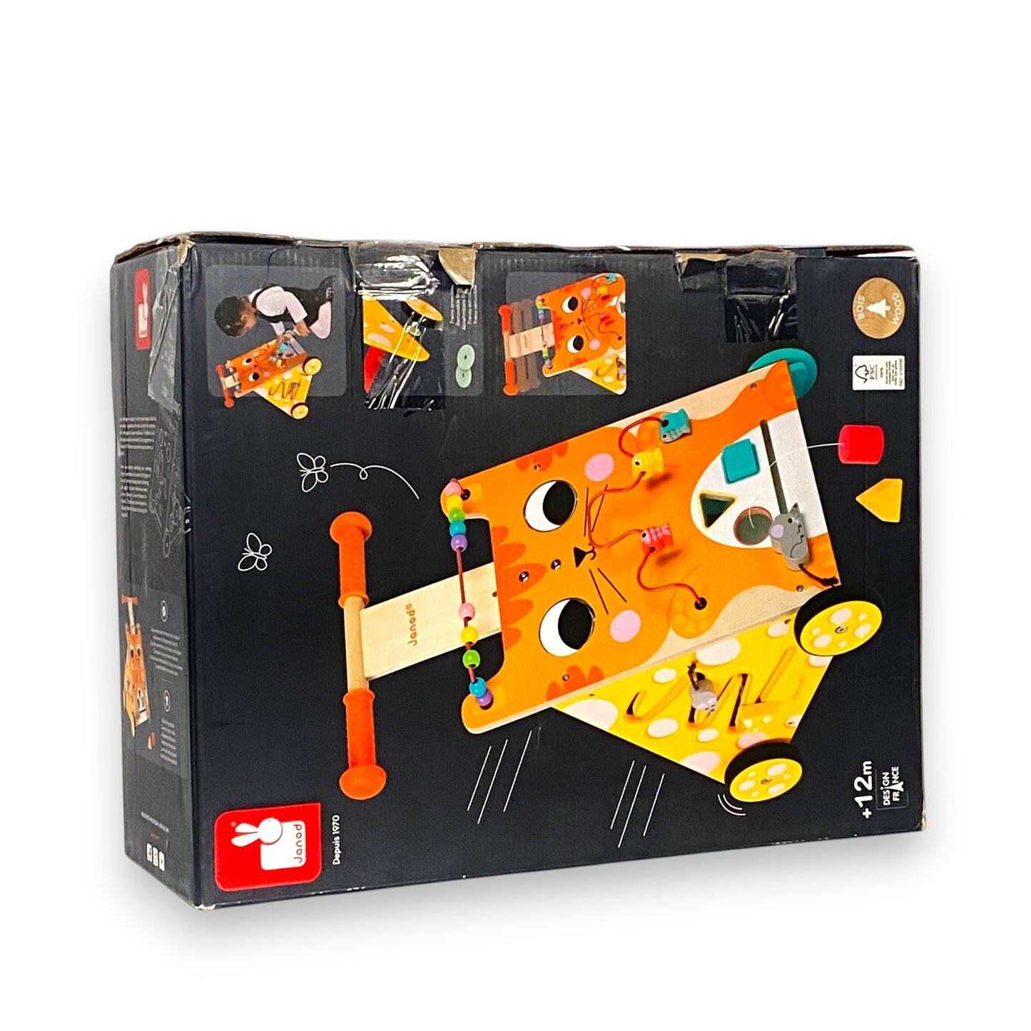 Janod Wooden Activity Baby Walker Cat – Leichter Einstieg ins Laufen!