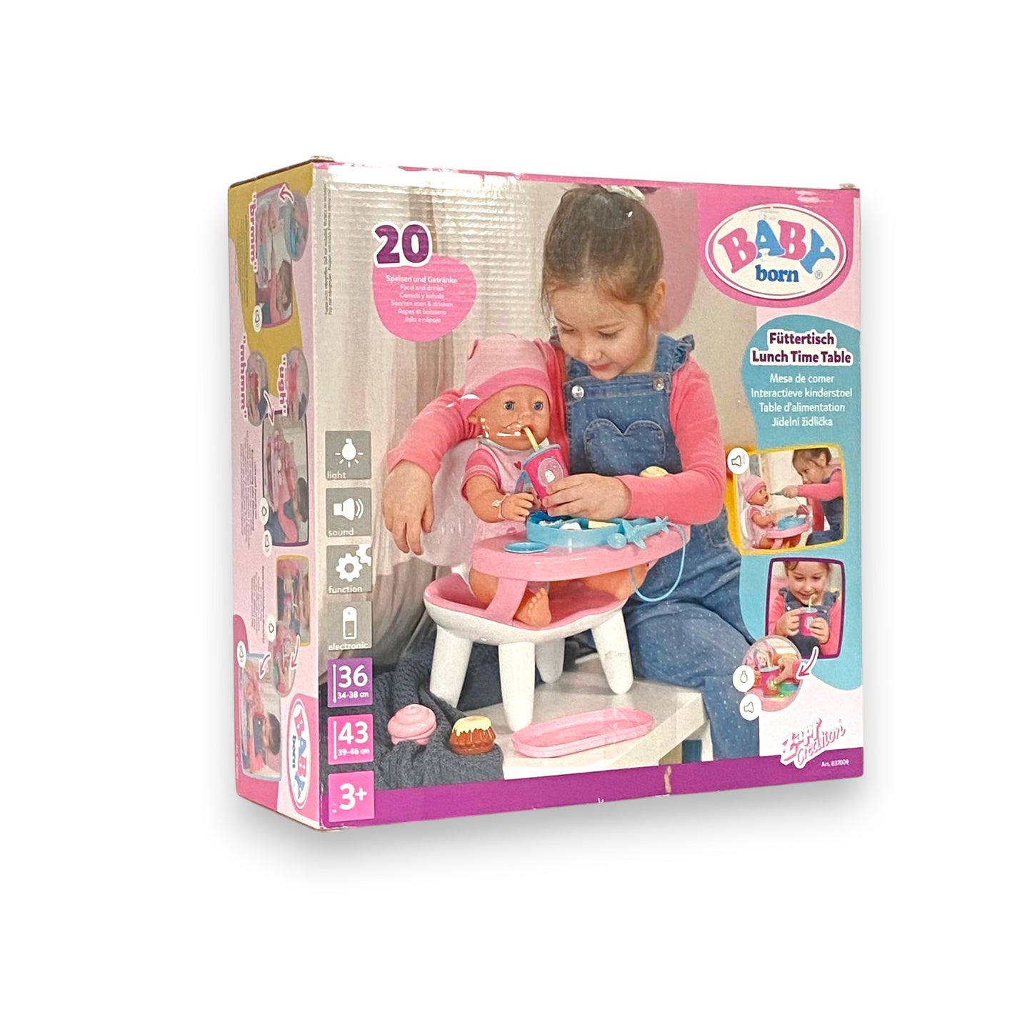 Baby Born Füttertisch – Interaktives Füttern mit Licht & Sound