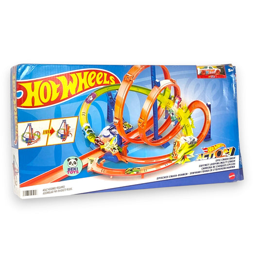 Hot Wheels Trackset – Episches Crash-Rennen mit 5 Zonen