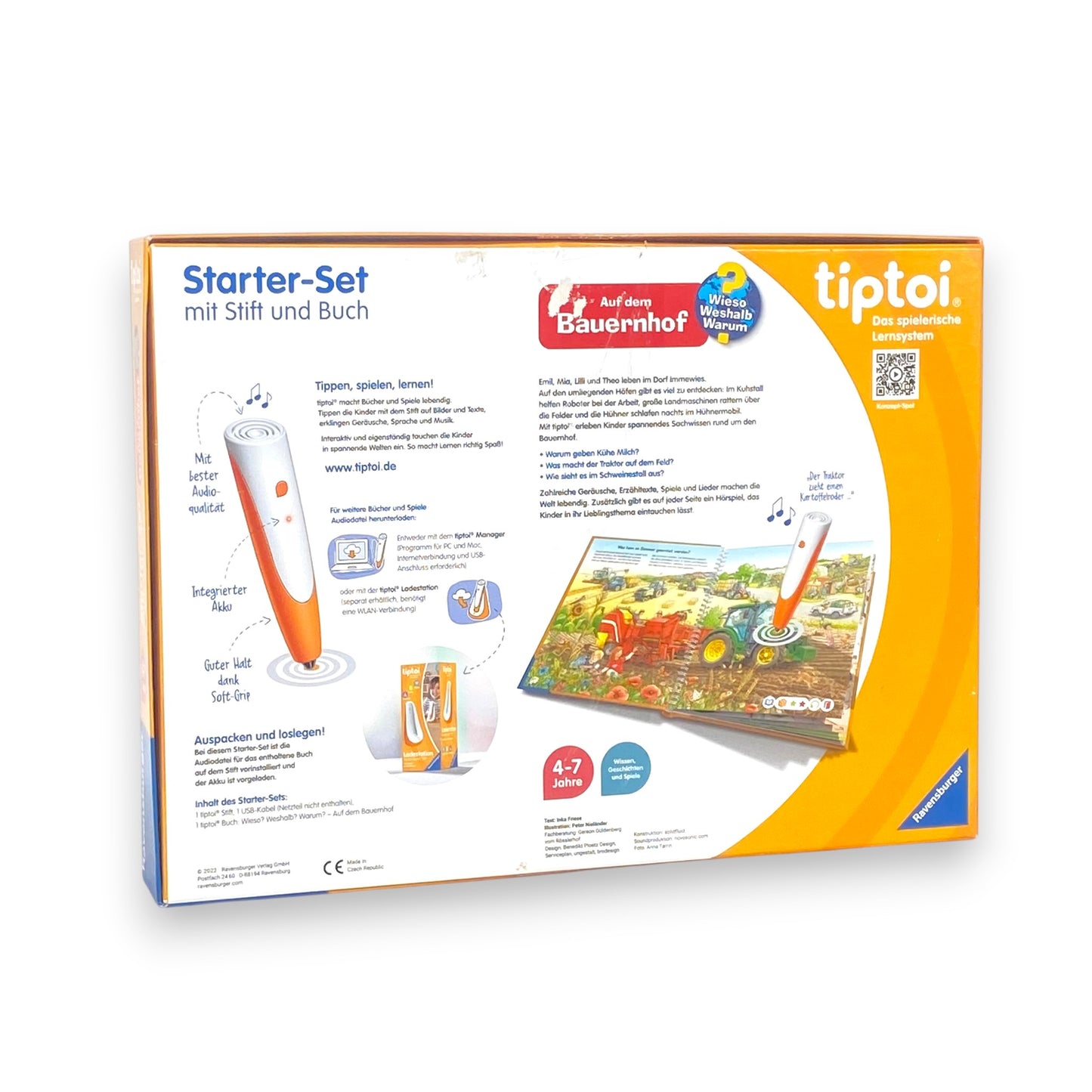 Ravensburger tiptoi Starter-Set – Interaktives Bauernhof-Buch