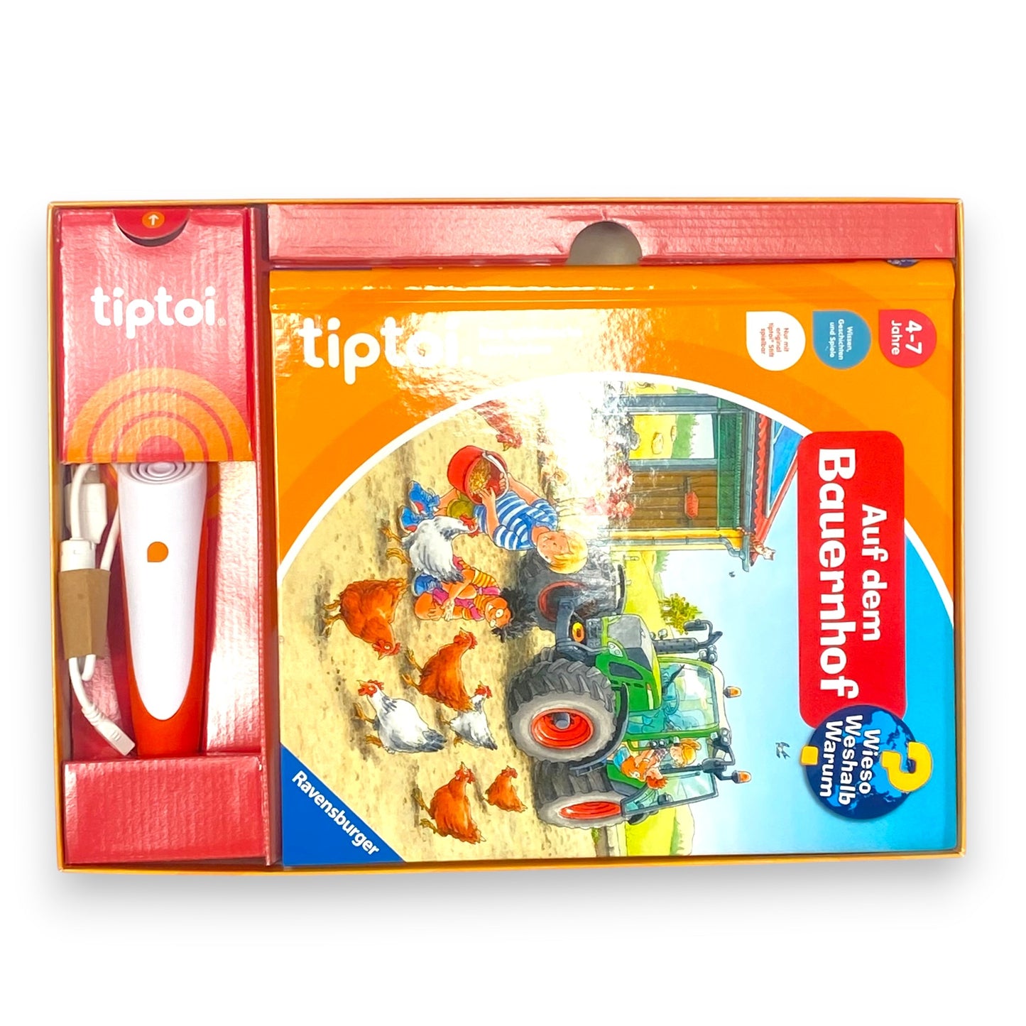Ravensburger tiptoi Starter-Set – Interaktives Bauernhof-Buch