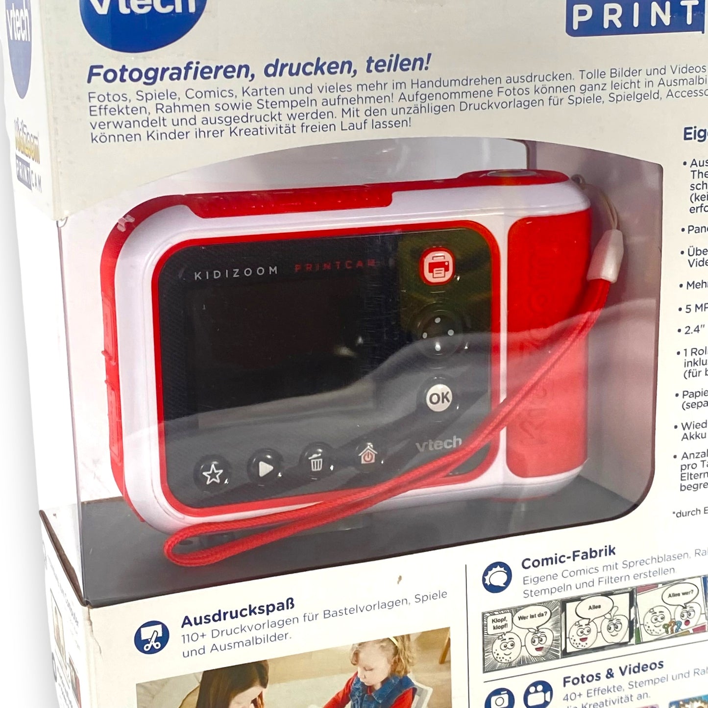Vtech KidiZoom Print Cam – Sofortbildkamera für kreative Kinder