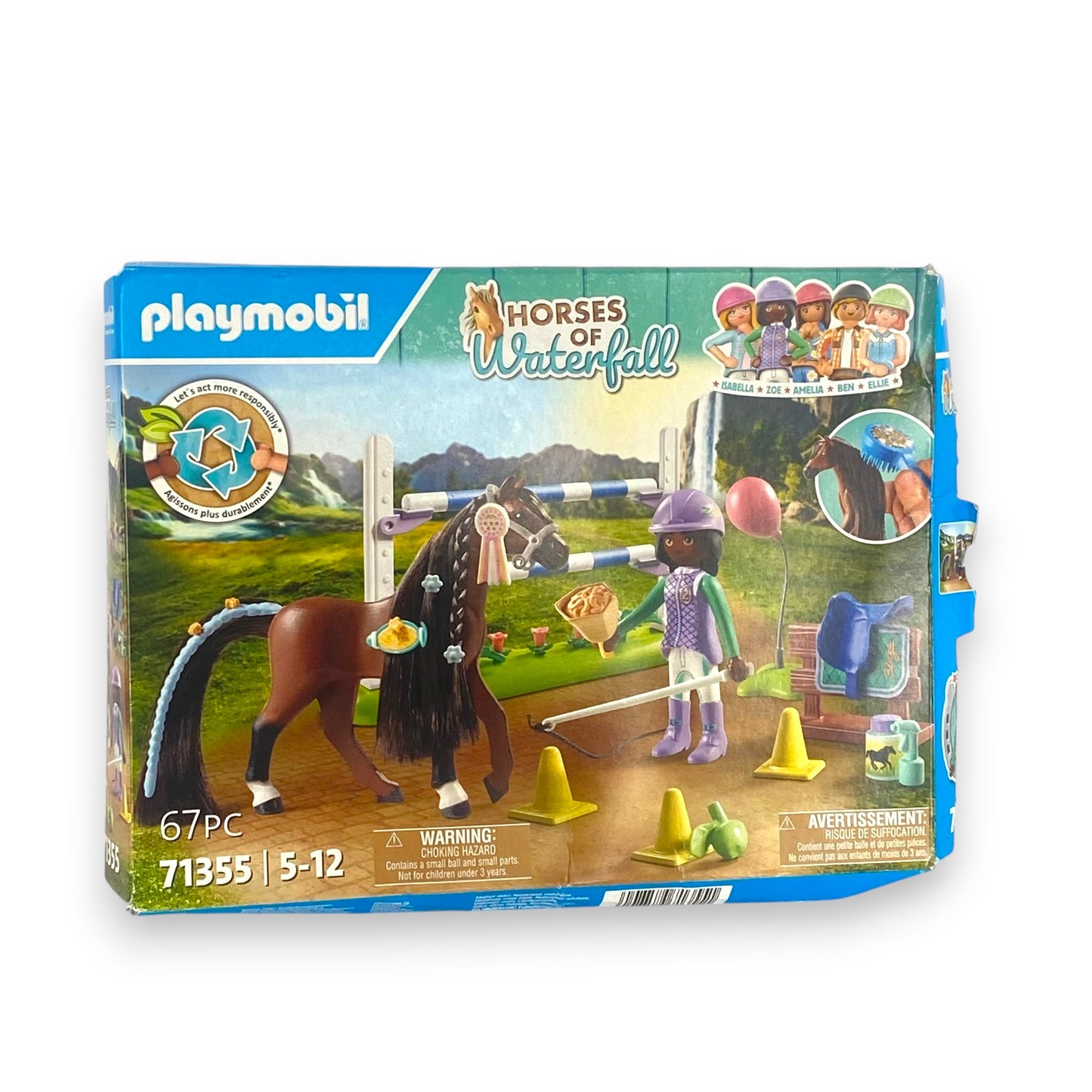 PLAYMOBIL Horses of Waterfall 71355 – Turnierparcours für Kinder