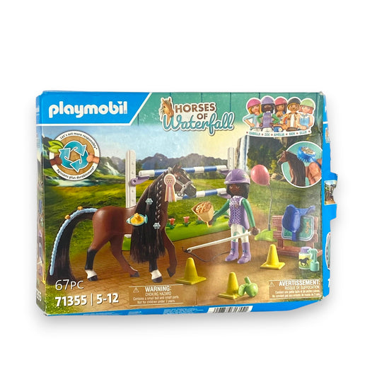 PLAYMOBIL Horses of Waterfall 71355 – Turnierparcours für Kinder