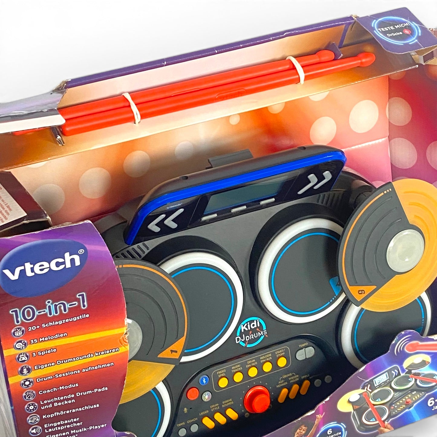 VTech Kidi DJ Drums – Kreatives Schlagzeug für Kinder