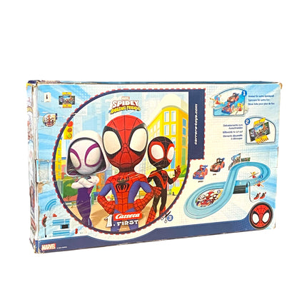 Carrera First I Spidey Web Spinners Rennbahn-Set – 2,4m Streckenlänge