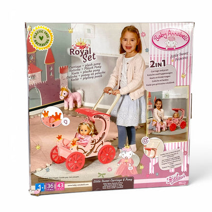 Baby Annabell Kutsche und Pony – 2-in-1 Puppenfahrzeug