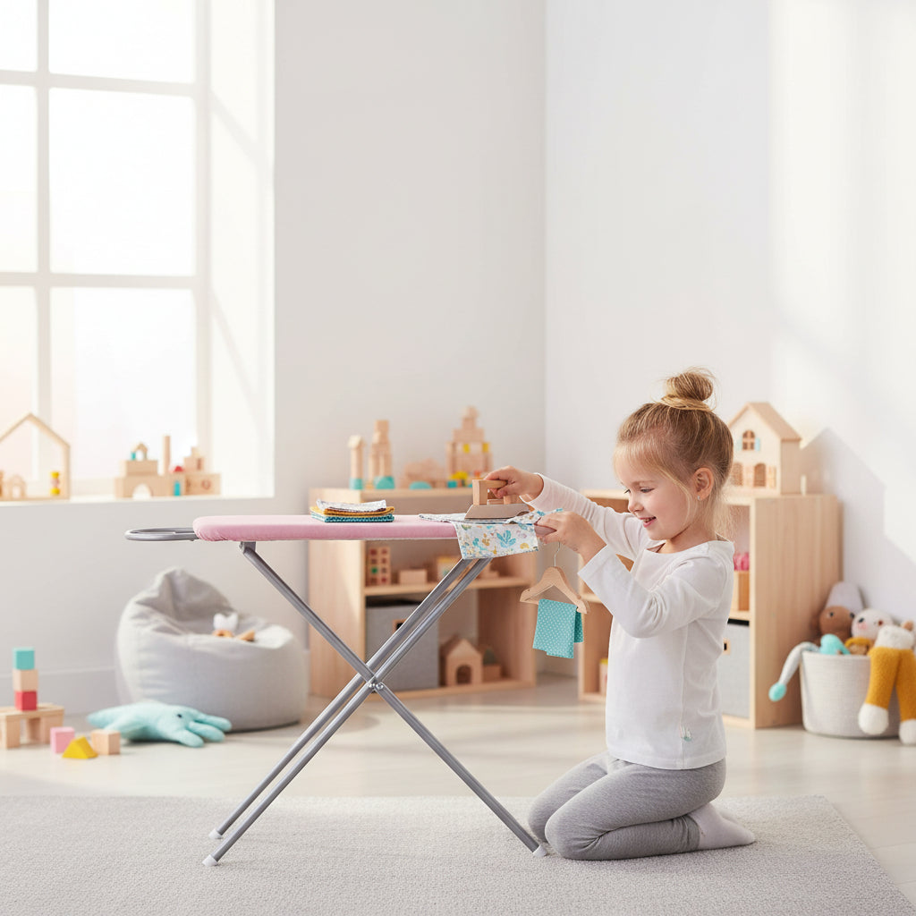 Bayer Chic 2000 Kinder-Bügelbrett – Melange rosa, höhenverstellbar