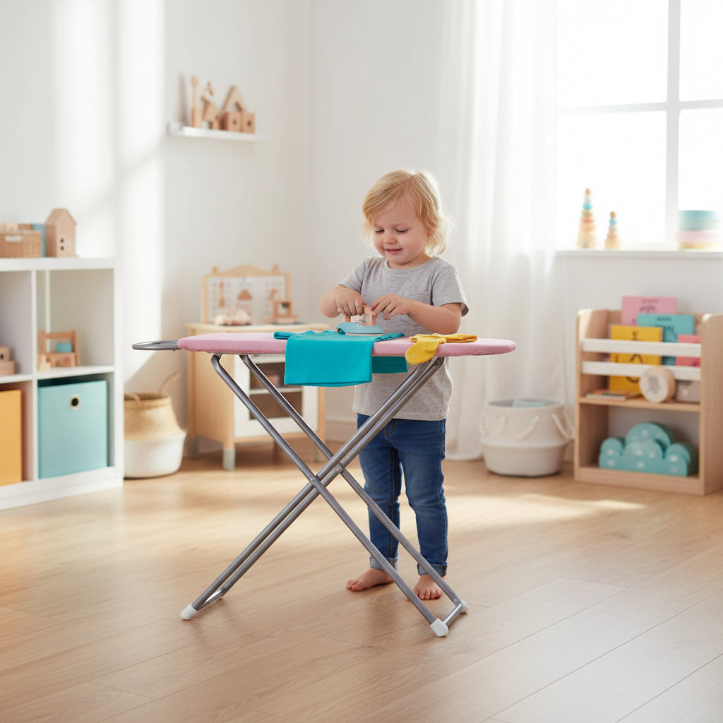 Bayer Chic 2000 Kinder-Bügelbrett – Melange rosa, höhenverstellbar