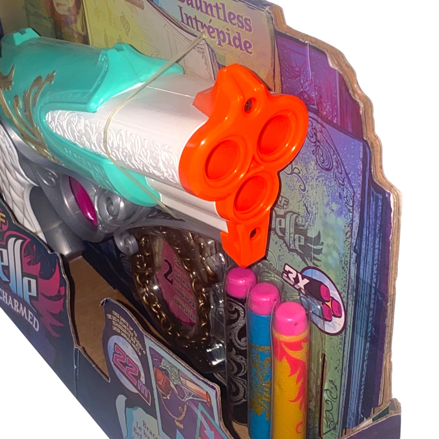 Nerf Rebelle Dauntless Blaster – Charmed Serie Pistole mit Darts & Anhänger