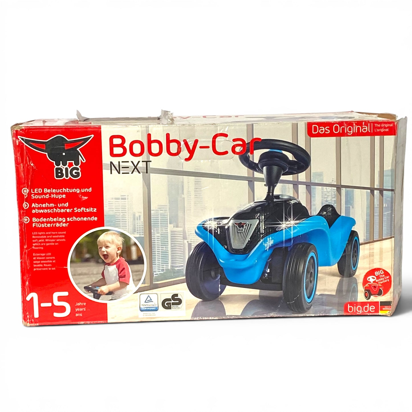BIG-Bobby-Car NEXT Deluxe – Kinderfahrzeug mit LED-Scheinwerfer