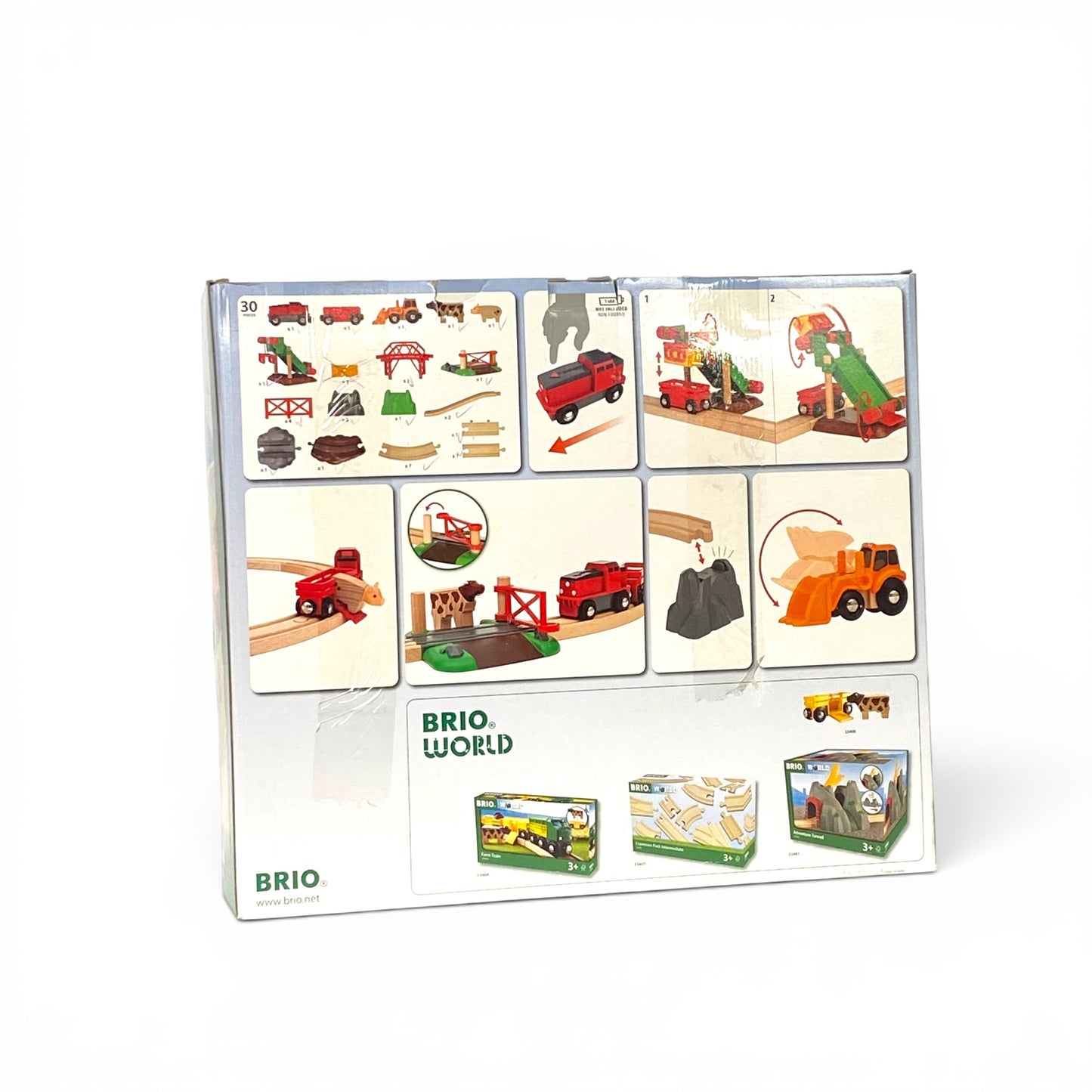 BRIO 33984 Bahn Bauernhof-Set – Abenteuer für kleine Entdecker
